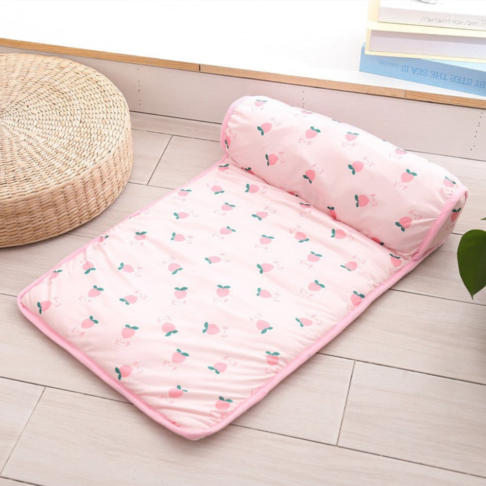 Pet Cooling Mat for Dogs and Cats Self-Cooling Pad with Fruit and Bear Designs | No Water or Electricity | for Crate | Floor and Travel