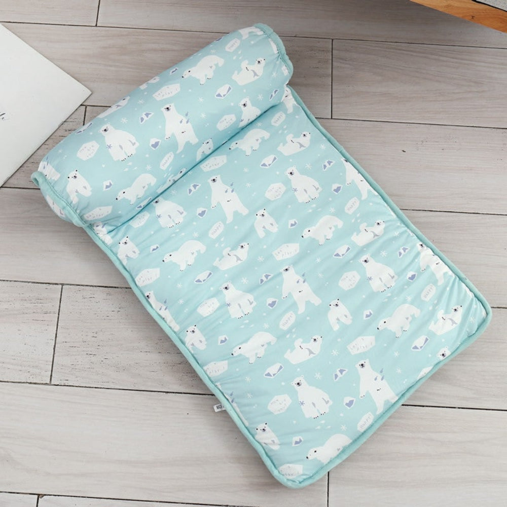 Pet Cooling Mat for Dogs and Cats Self-Cooling Pad with Fruit and Bear Designs | No Water or Electricity | for Crate | Floor and Travel