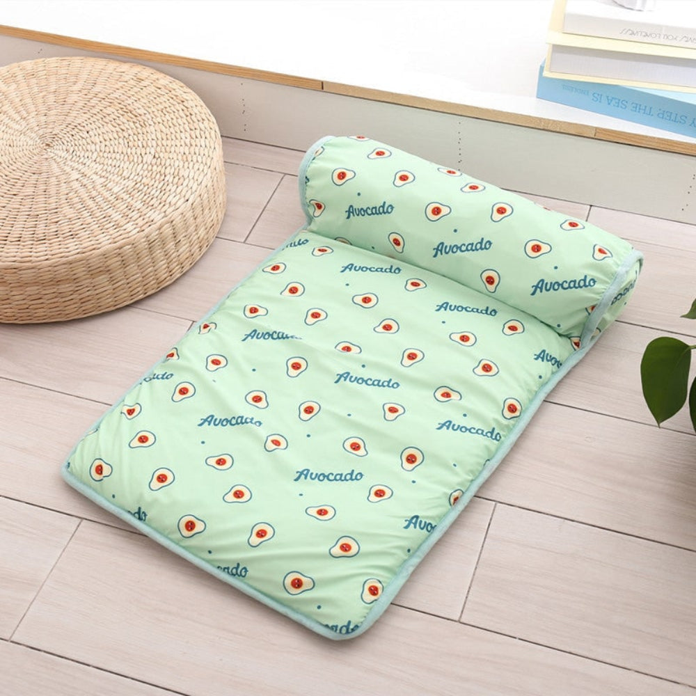 Pet Cooling Mat for Dogs and Cats Self-Cooling Pad with Fruit and Bear Designs | No Water or Electricity | for Crate | Floor and Travel