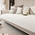 Non-Slip Sofa Cover Linen-Look Knitted Couch Protector Machine Washable Pet-Friendly for Armchair | Sofa and Sectional