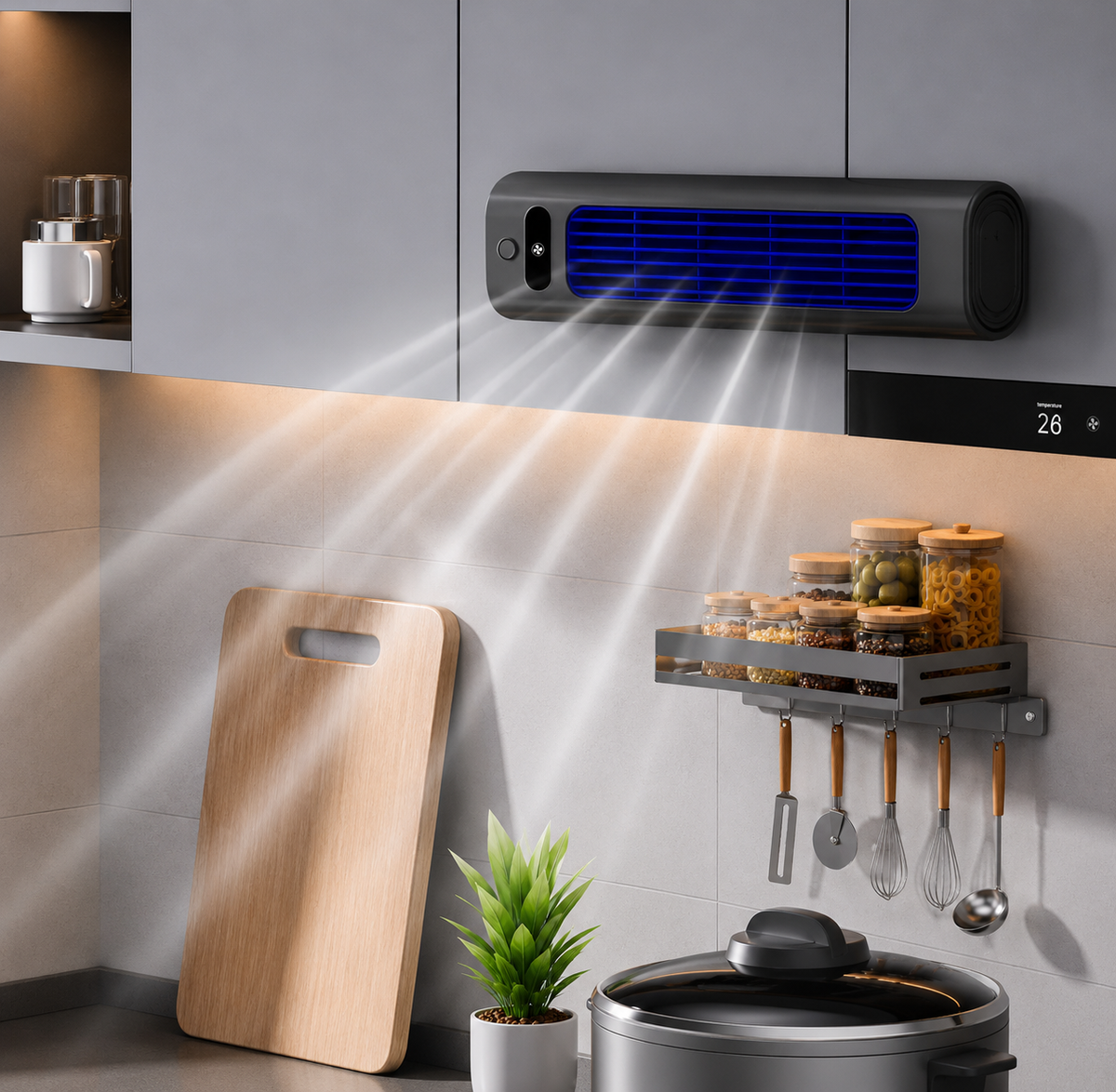Portable Air Cooler Rechargeable Bladeless Mini Air Conditioner Cordless Desk Fan Wall Mountable for Bedroom | Office and Travel