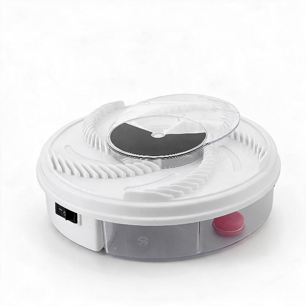 Electric Fly Trap USB Powered Quiet Indoor Fly Catcher with Rotating Arm and Bait Tray for Kitchen | Patio and Outdoor Dining