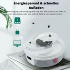 Electric Fly Trap USB Powered Quiet Indoor Fly Catcher with Rotating Arm and Bait Tray for Kitchen | Patio and Outdoor Dining