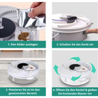 Electric Fly Trap USB Powered Quiet Indoor Fly Catcher with Rotating Arm and Bait Tray for Kitchen | Patio and Outdoor Dining