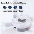 Electric Fly Trap USB Powered Quiet Indoor Fly Catcher with Rotating Arm and Bait Tray for Kitchen | Patio and Outdoor Dining