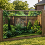 Garden Backdrop Banner Printed Greenery Scene Weather-Resistant Outdoor Wall Hanging with Reinforced Corners for Fence | Pergola and Patio