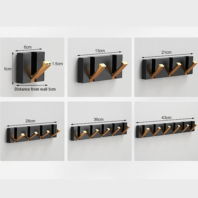 Foldable Wall Hook Stainless Steel Coat Hook Rack Wall Mounted Space Saving for Hallway | Bathroom and Bedroom