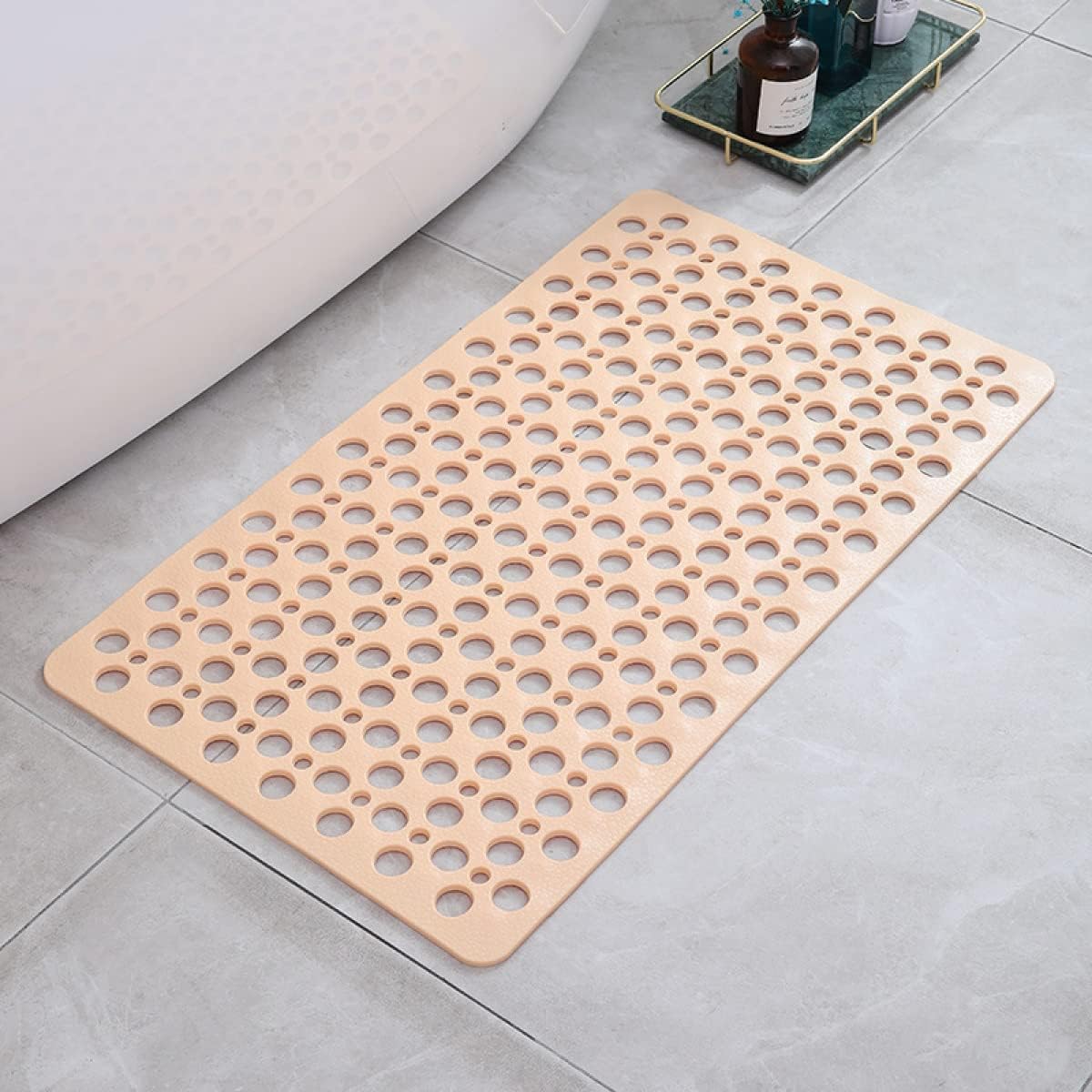 Non-Slip Shower Mat Antibacterial PVC Bath Mat Quick Drying for Bathtub | Shower and Wet Room Floor