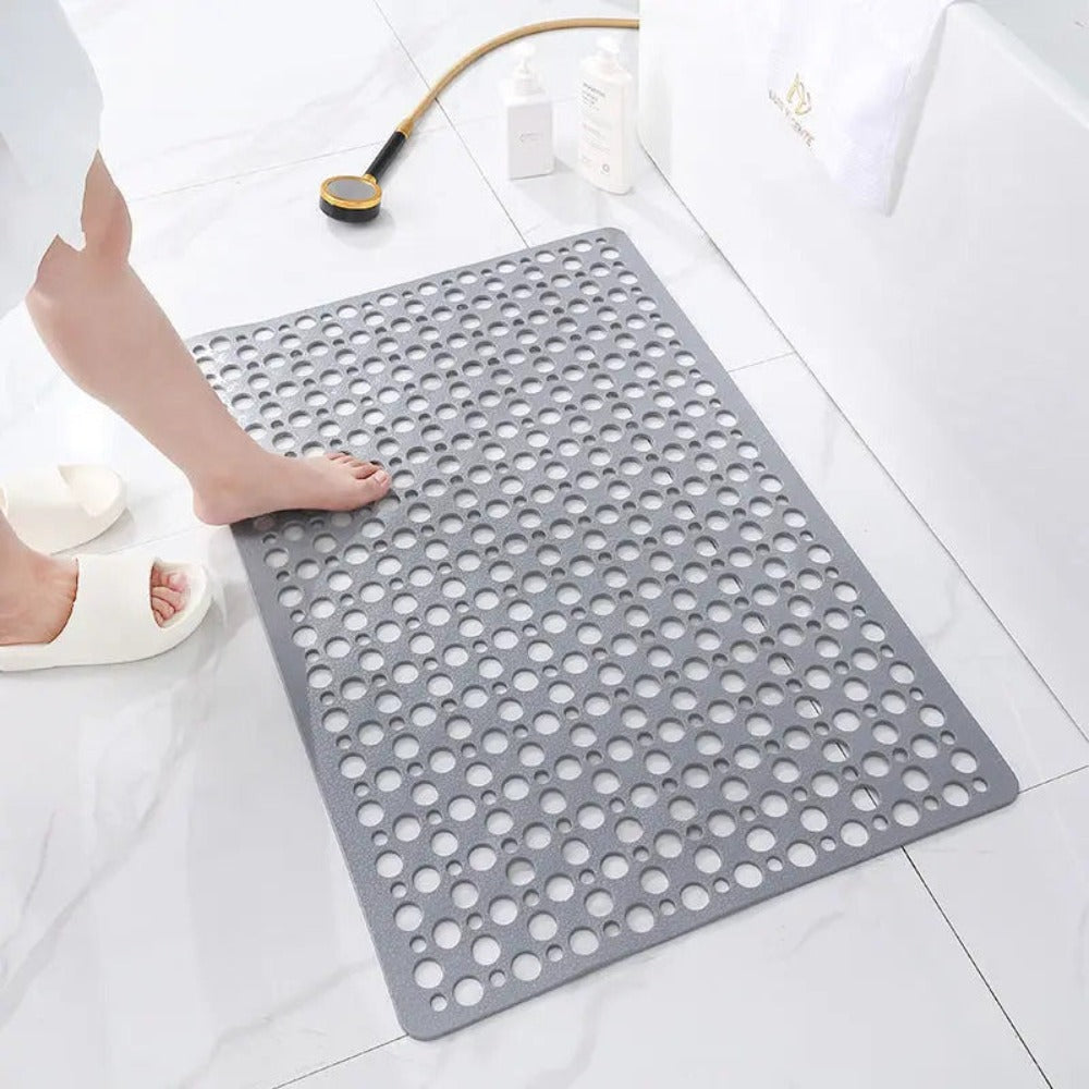 Non-Slip Shower Mat Antibacterial PVC Bath Mat Quick Drying for Bathtub | Shower and Wet Room Floor