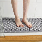 Non-Slip Shower Mat Antibacterial PVC Bath Mat Quick Drying for Bathtub | Shower and Wet Room Floor