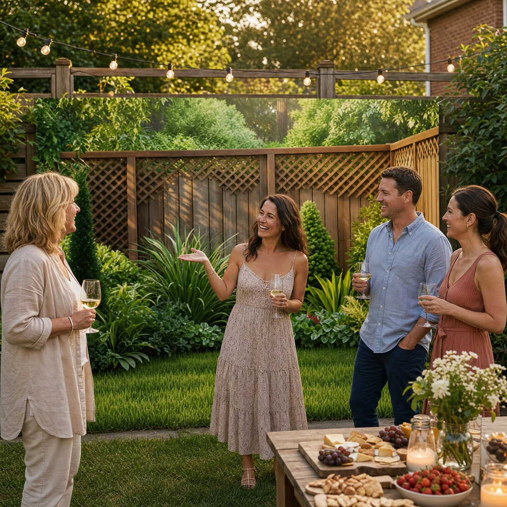 Garden Backdrop Banner Printed Greenery Scene Weather-Resistant Outdoor Wall Hanging with Reinforced Corners for Fence | Pergola and Patio