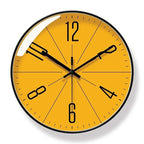 Wall Clock Silent Quartz Nordic Minimalist Round Clock Non-Ticking for Living Room | Bedroom Kitchen and Office