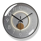 Wall Clock Silent Quartz Nordic Minimalist Round Clock Non-Ticking for Living Room | Bedroom Kitchen and Office