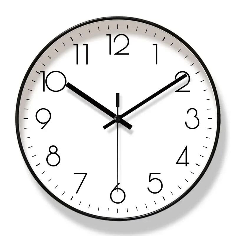 Wall Clock Silent Quartz Nordic Minimalist Round Clock Non-Ticking for Living Room | Bedroom Kitchen and Office