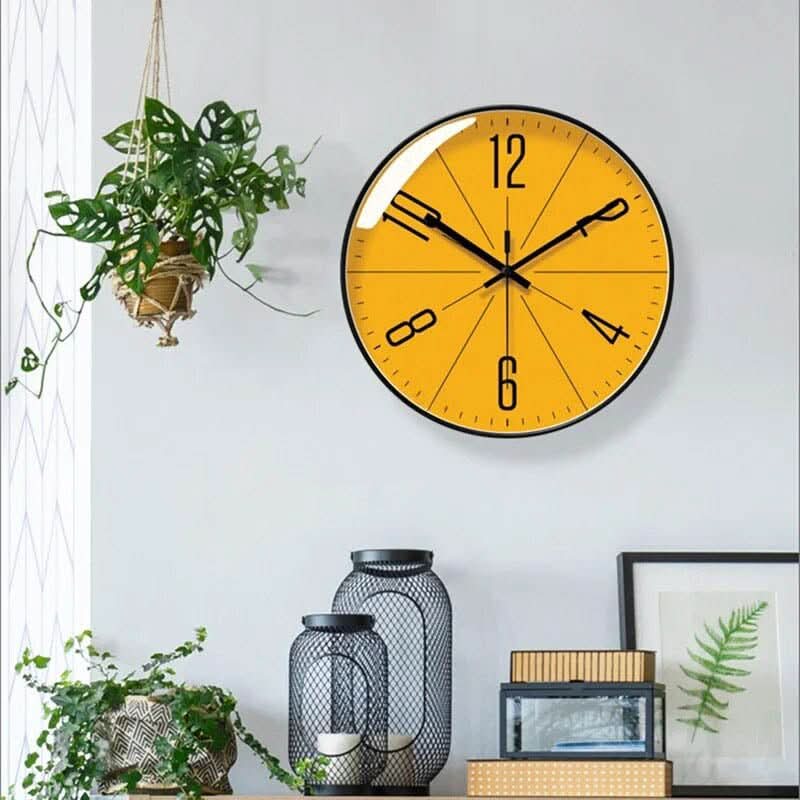 Wall Clock Silent Quartz Nordic Minimalist Round Clock Non-Ticking for Living Room | Bedroom Kitchen and Office