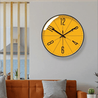 Wall Clock Silent Quartz Nordic Minimalist Round Clock Non-Ticking for Living Room | Bedroom Kitchen and Office