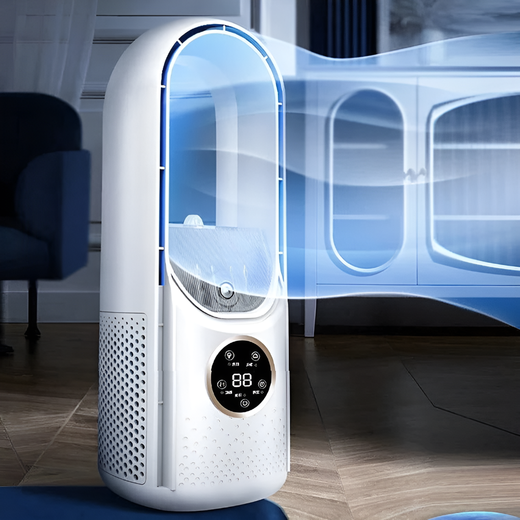 Portable Bladeless Desktop Air Cooler With Humidifier