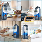 Portable Bladeless Desktop Air Cooler With Humidifier