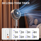 Pedestal Fan Quiet Oscillating Standing Fan USB Powered with Remote Control Timer and Adjustable Height for Bedroom | Office and Desk