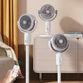 Pedestal Fan Quiet Oscillating Standing Fan USB Powered with Remote Control Timer and Adjustable Height for Bedroom | Office and Desk