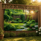 Garden Backdrop Banner Printed Greenery Scene Weather-Resistant Outdoor Wall Hanging with Reinforced Corners for Fence | Pergola and Patio